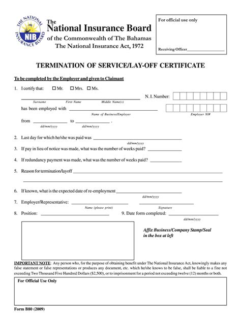 nib registration form